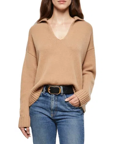 Nili Lotan Julie Cashmere Sweater In Camel In Brown