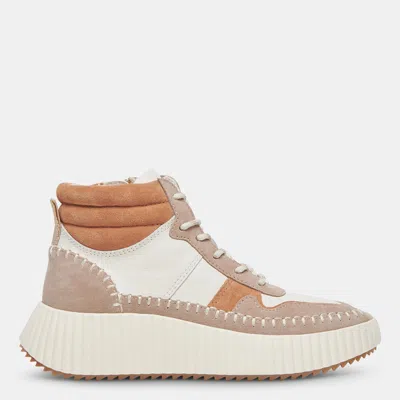 Shop Dolce Vita Daley Sneakers Taupe Multi Suede