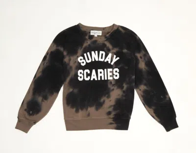 Shop Wildfox Women's Sunday Scaries Sweatshirt In Black/brown