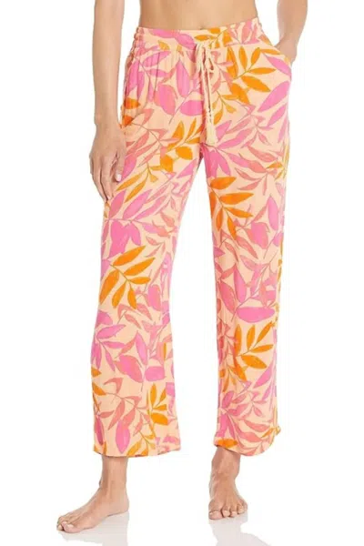 Shop Pj Salvage Crop Pajama Pant In Orange Crush