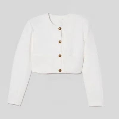Shop Citizens Of Humanity Pia Cropped Jacket In Crisp White