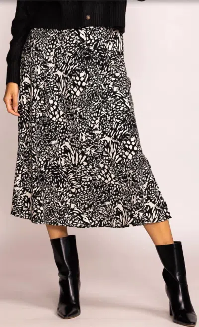 Shop Pink Martini Kallie Skirt In Black And White In Multi