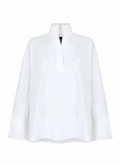 Shop Monica Nera Grace Shirt In White