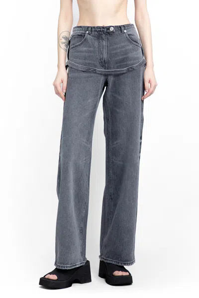 Shop Courrèges Jeans In Grey