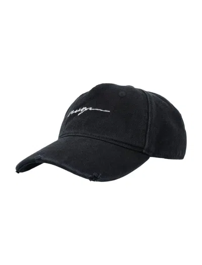 Msgm Logo Baseball Cap In Black