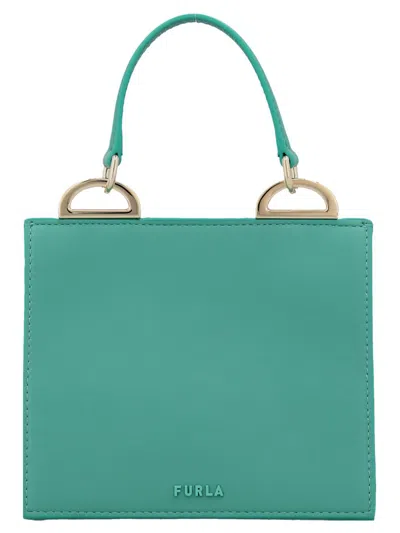 Shop Furla 'futura' Handbag In Green