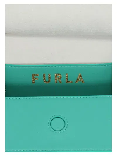 Shop Furla 'futura' Handbag In Green