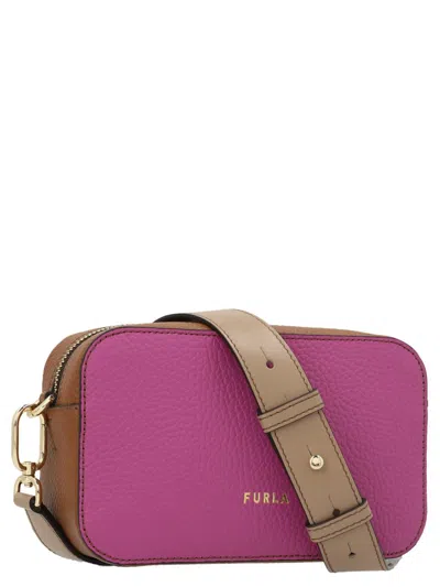 Shop Furla 'primula' Mini Crossbody Bag In Purple