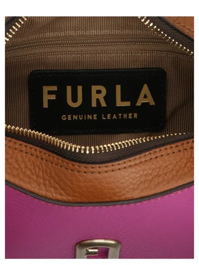 Shop Furla 'primula' Mini Crossbody Bag In Purple