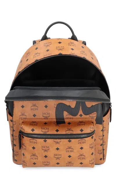 Shop Mcm Backpacks In Brown/black