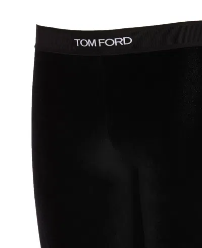 Shop Tom Ford Trousers In Black