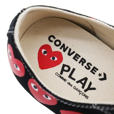 Comme Des Garçons Play X Converse Logo Low-cut Casual Shoes In Black