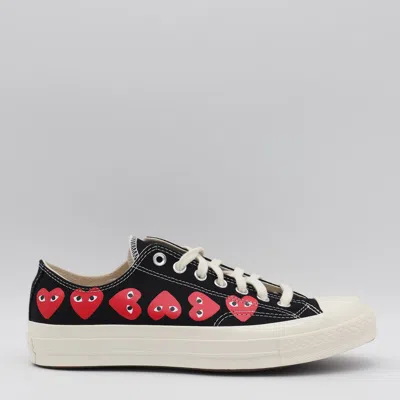 Shop Comme Des Garçons Play X Converse Comme Des Garcons Play Converse Sneakers Black