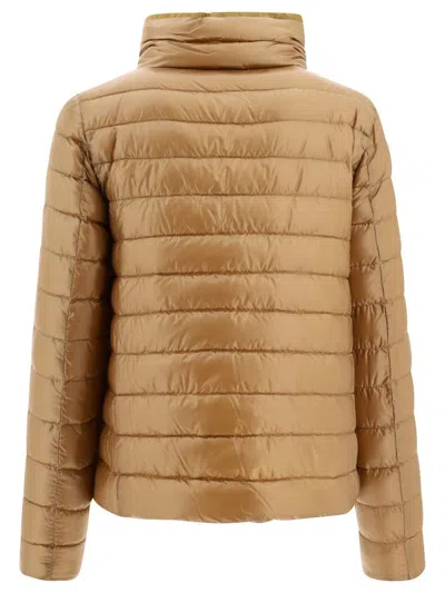 Herno Reversible Down Puffer Jacket In Brown