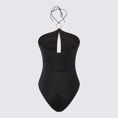 Shop Oseree Oséree Black Lumiere Ring Maillot One Piece Swimwear