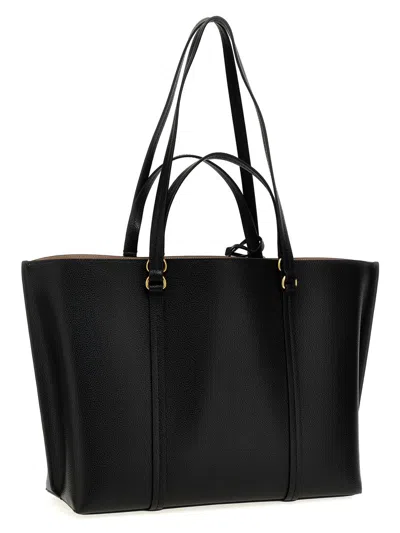 Shop Pinko 'carrie Big' Shopping Bag In Black
