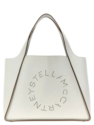 Shop Stella Mccartney Logo Shopping Bag In White