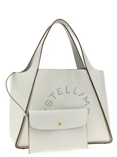 Shop Stella Mccartney Logo Shopping Bag In White