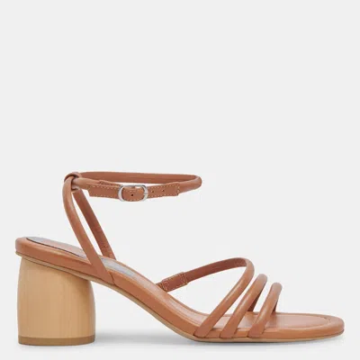 Shop Dolce Vita Mikael Heels Tan Leather In Brown