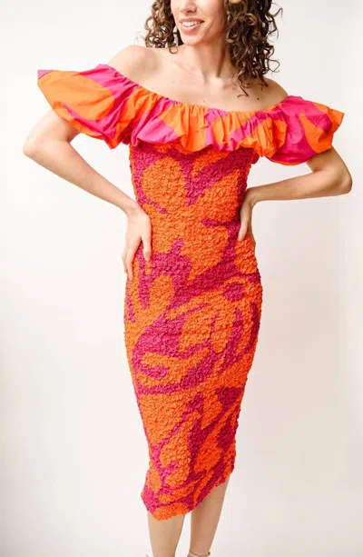 Shop Saylor Ciana Dress In Orange