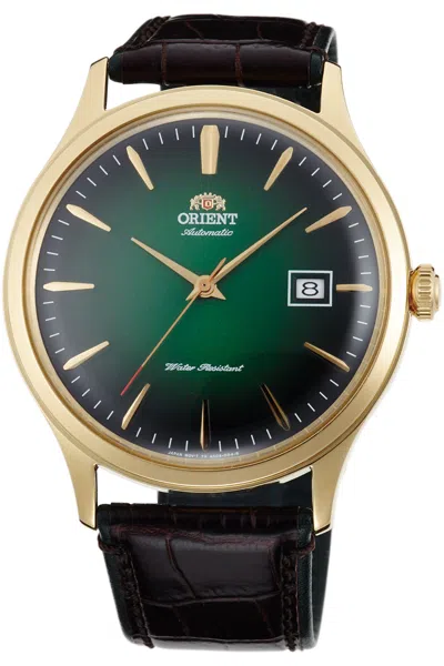 Shop Orient Men's 42mm Leather Watch Fac08002f0 In Black