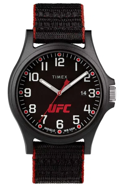 Shop Timex Men's 40mm Fabric Watch Tw2v55000 In Black