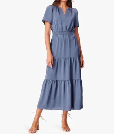 Shop Nic + Zoe Daydream Midi Dress In Slate In Grey