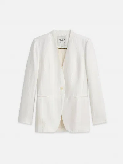 Shop Alex Mill Women's Janine Twill Blazer In Ecru In White