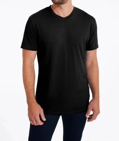 Shop Swet Tailor Softest V Neck T-shirt In Black