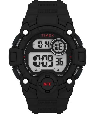 Shop Timex Men's 50mm Resin Watch Tw5m53100gp In Black