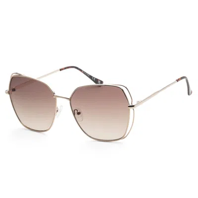 Shop Guess Women's 60mm Gold Sunglasses Gf0416-32f