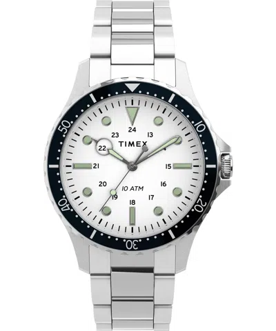 Shop Timex Men's 41mm Stainless Steel Watch Tw2u10900vq In Silver