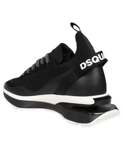 Shop Dsquared2 Slash Mid-top Sneakers In Black
