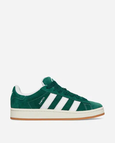 Adidas Originals Campus 80s Leather-trimmed Suede Sneakers In Green