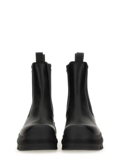 Shop Jil Sander Chelsea Boot In Black