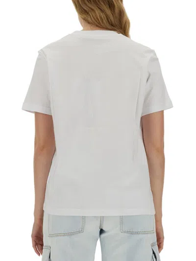 Shop Msgm T-shirt Con Logo In White