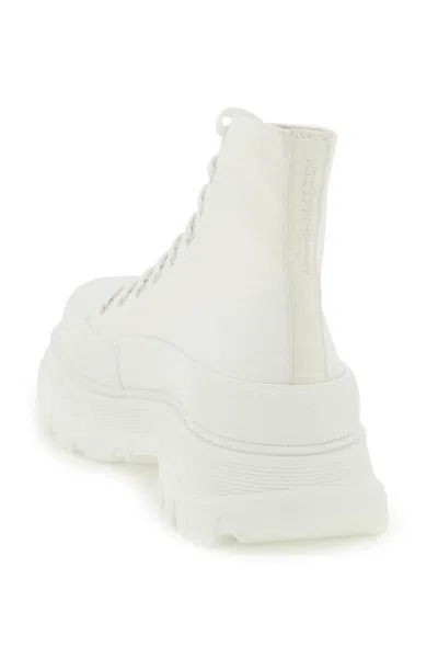 Shop Alexander Mcqueen Tread Slick Boots In Bianco