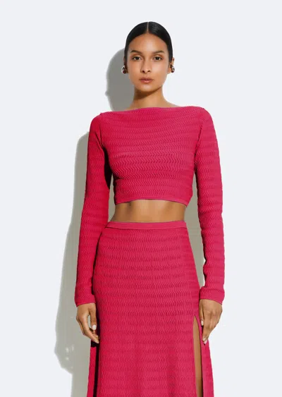 Shop Lapointe Matte Viscose Top In Ultra Pink