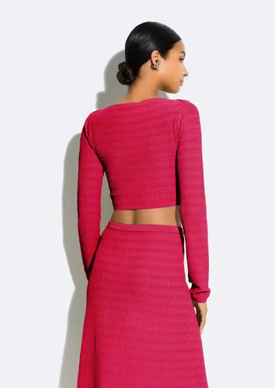 Lapointe Matte Viscose Top In Ultra Pink