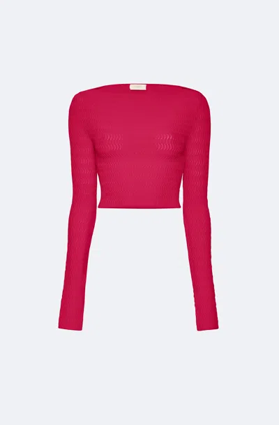 Lapointe Matte Viscose Top In Ultra Pink
