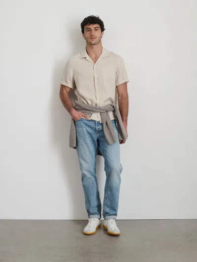 Shop Alex Mill Camp Shirt In Flax Linen