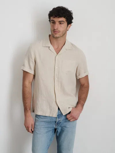 Shop Alex Mill Camp Shirt In Flax Linen