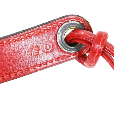 Shop Hermes Hermès -- Red Leather Shoulder Bag ()