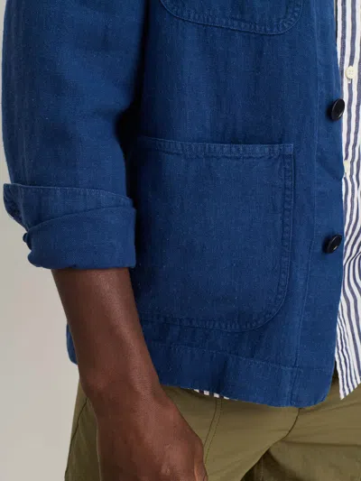 Alex Mill Garment Dyed Work Jacket In Recycled Denim In French Navy