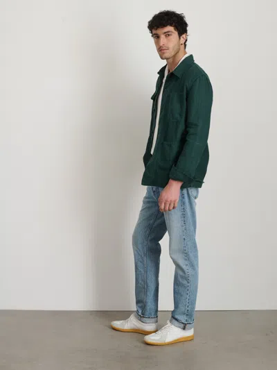 Alex Mill Garment Dyed Work Jacket In Linen In Pine Grove