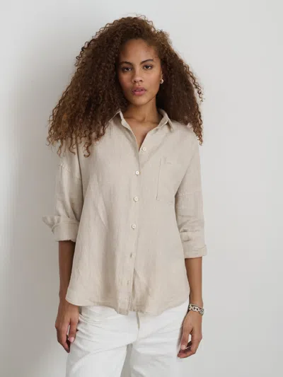 Shop Alex Mill Jo Shirt In Flax Linen