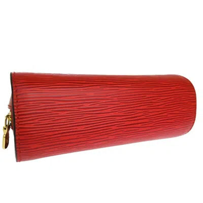 Pre-owned Louis Vuitton Dauphine Red Leather Clutch Bag ()