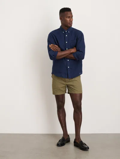 Alex Mill Mill Linen Button-down Shirt In Blue