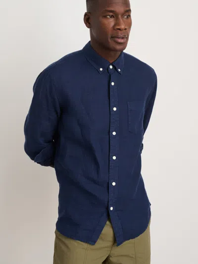 Alex Mill Mill Linen Button-down Shirt In Blue