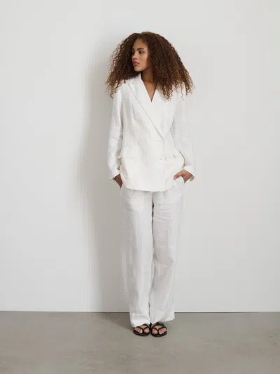 Alex Mill Riley Pant In Linen In Off White